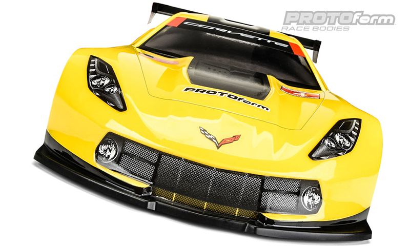 PROTOform Chevrolet Corvette C7.R Clear Body for 190m TC